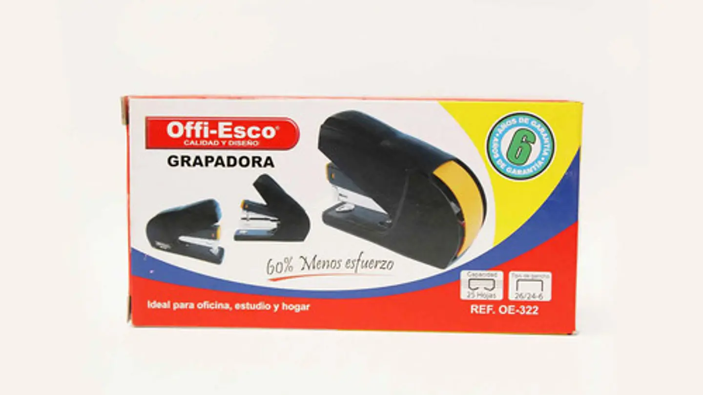 Grapadora Cosedora Offi-esco Oe-323 Color Negro 3