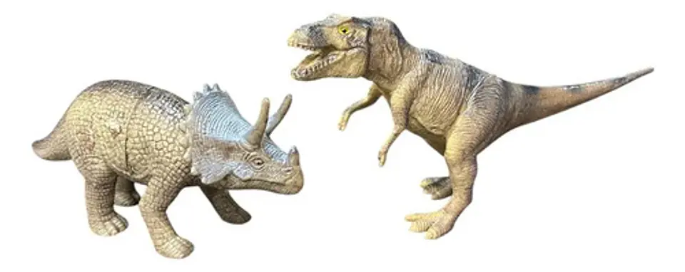 Dinosaurios X 4 Unds Tyranosaurios Triceraptos Pteranodom 7
