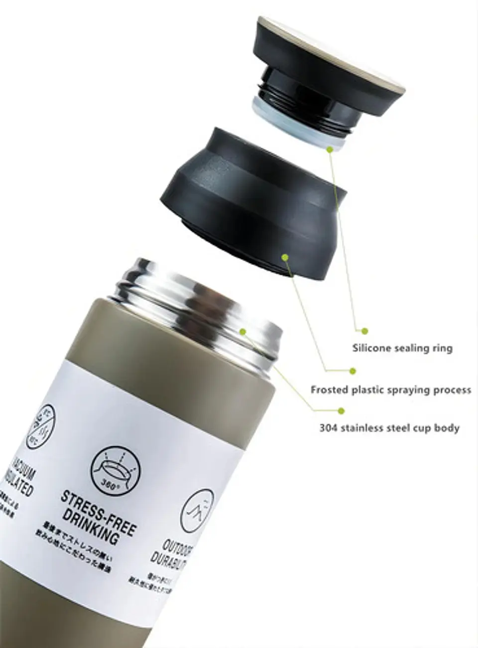 Termo Caliente/frio Personal 500 Ml Térmico Acero Inoxidable 5