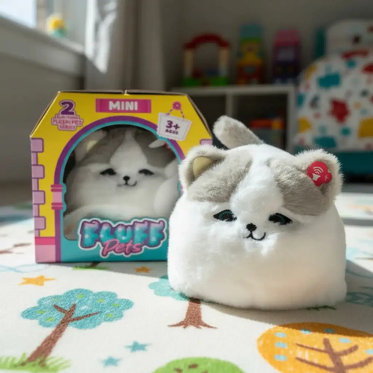 Peluche Gatito Interactivo Sonido  Maulla Mueve La Cola 1