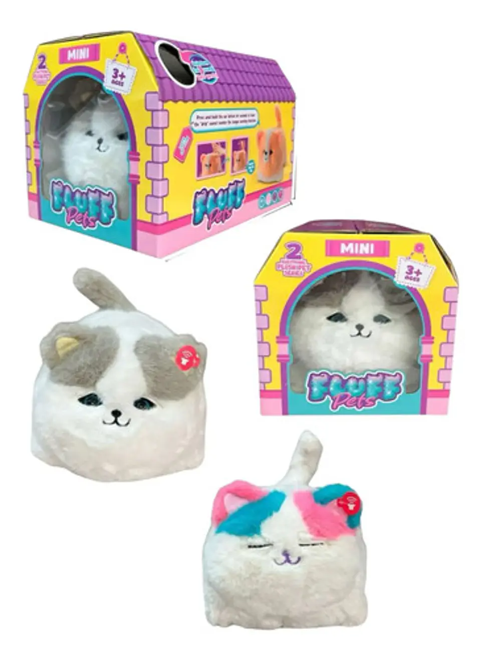 Peluche Gatito Interactivo Sonido  Maulla Mueve La Cola 4
