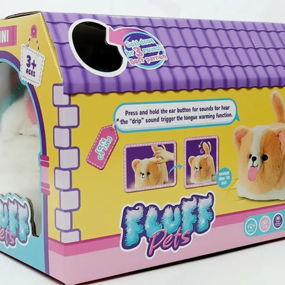 Peluche Gatito Interactivo Sonido  Maulla Mueve La Cola 12