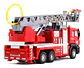 Camion Bomberos Aleacion Metal Luces Sonido Escala 1:50 Color Rojo - Miniatura 2