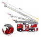 Camion Bomberos Aleacion Metal Luces Sonido Escala 1:50 Color Rojo - Miniatura 5