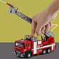 Camion Bomberos Aleacion Metal Luces Sonido Escala 1:50 Color Rojo - Miniatura 6