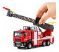 Camion Bomberos Aleacion Metal Luces Sonido Escala 1:50 Color Rojo - Miniatura 7