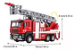 Camion Bomberos Aleacion Metal Luces Sonido Escala 1:50 Color Rojo - Miniatura 8