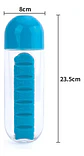 Botella Envase Agua Organizador Pildoras Pastillero - Miniatura 12