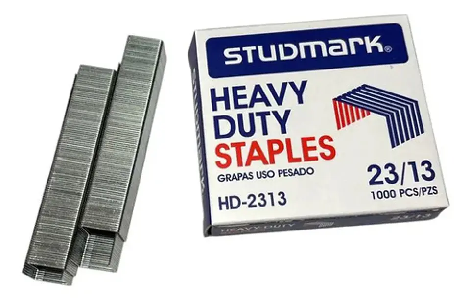 Grapa, Gancho Cosedora Industrial X 1000 Ref 23/13 Studmark Plateada 2