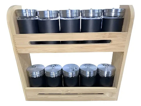 Salero De Especias En Base De Madera