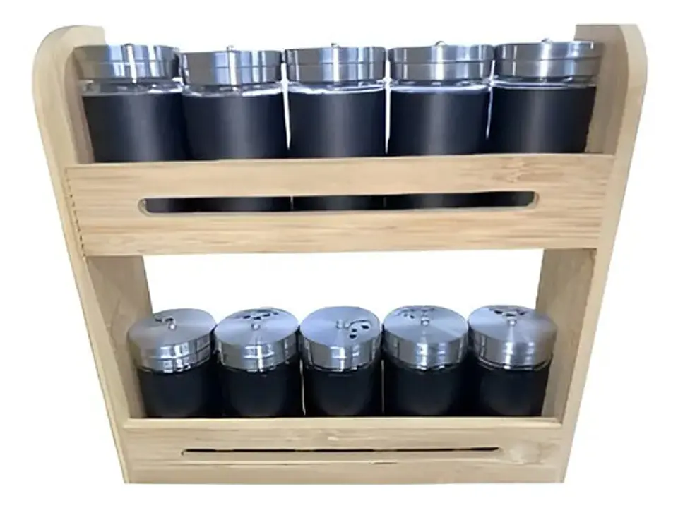 Salero De Especias En Base De Madera 1