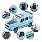 My66 Brabus 800 Diorama 1:24 Carro Escala Con Taller Mecanic - Miniatura 4