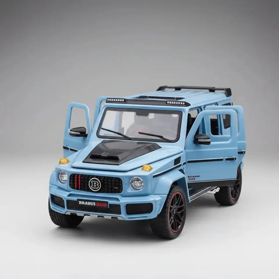 My66 Brabus 800 Diorama 1:24 Carro Escala Con Taller Mecanic 8