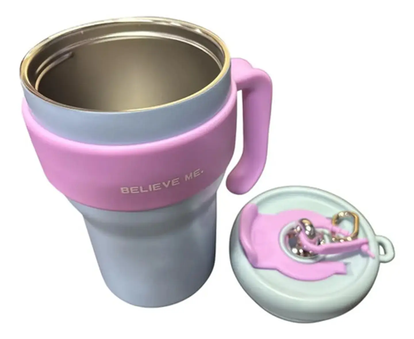 Termo Vaso Con Agarre Botella Térmica Acero Inoxidable 800ml 3