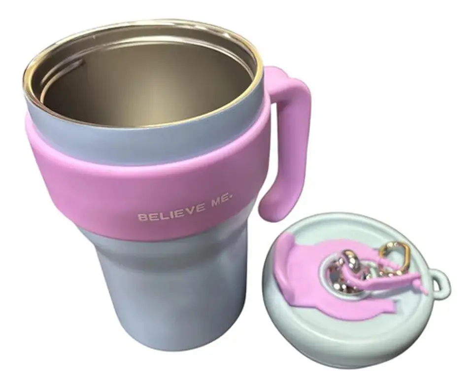 Termo Vaso Con Agarre Botella Térmica Acero Inoxidable 800ml 3