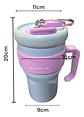 Termo Vaso Con Agarre Botella Térmica Acero Inoxidable 800ml - Miniatura 4