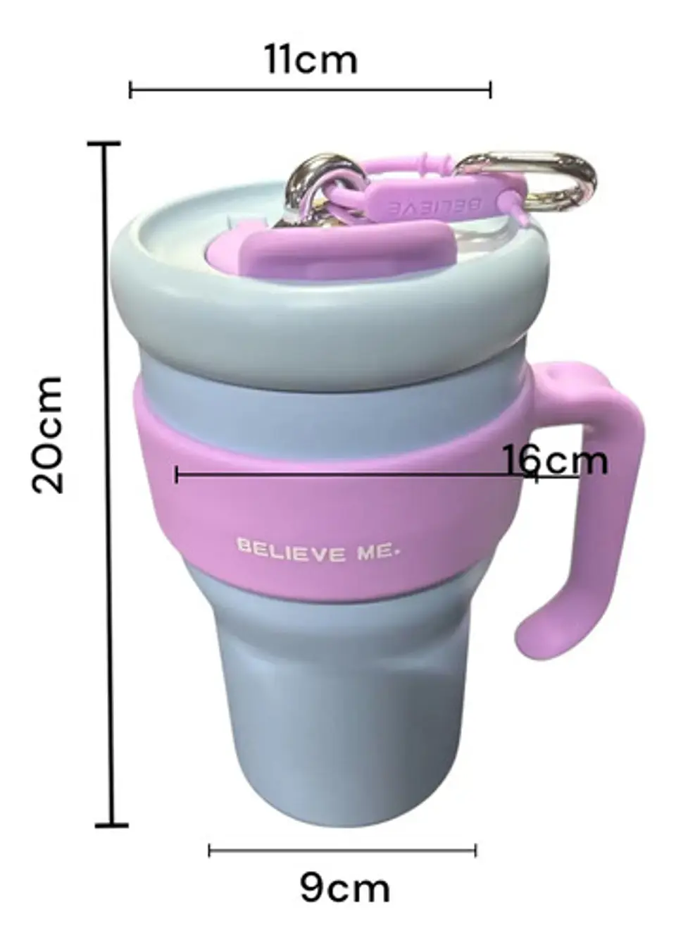 Termo Vaso Con Agarre Botella Térmica Acero Inoxidable 800ml 4