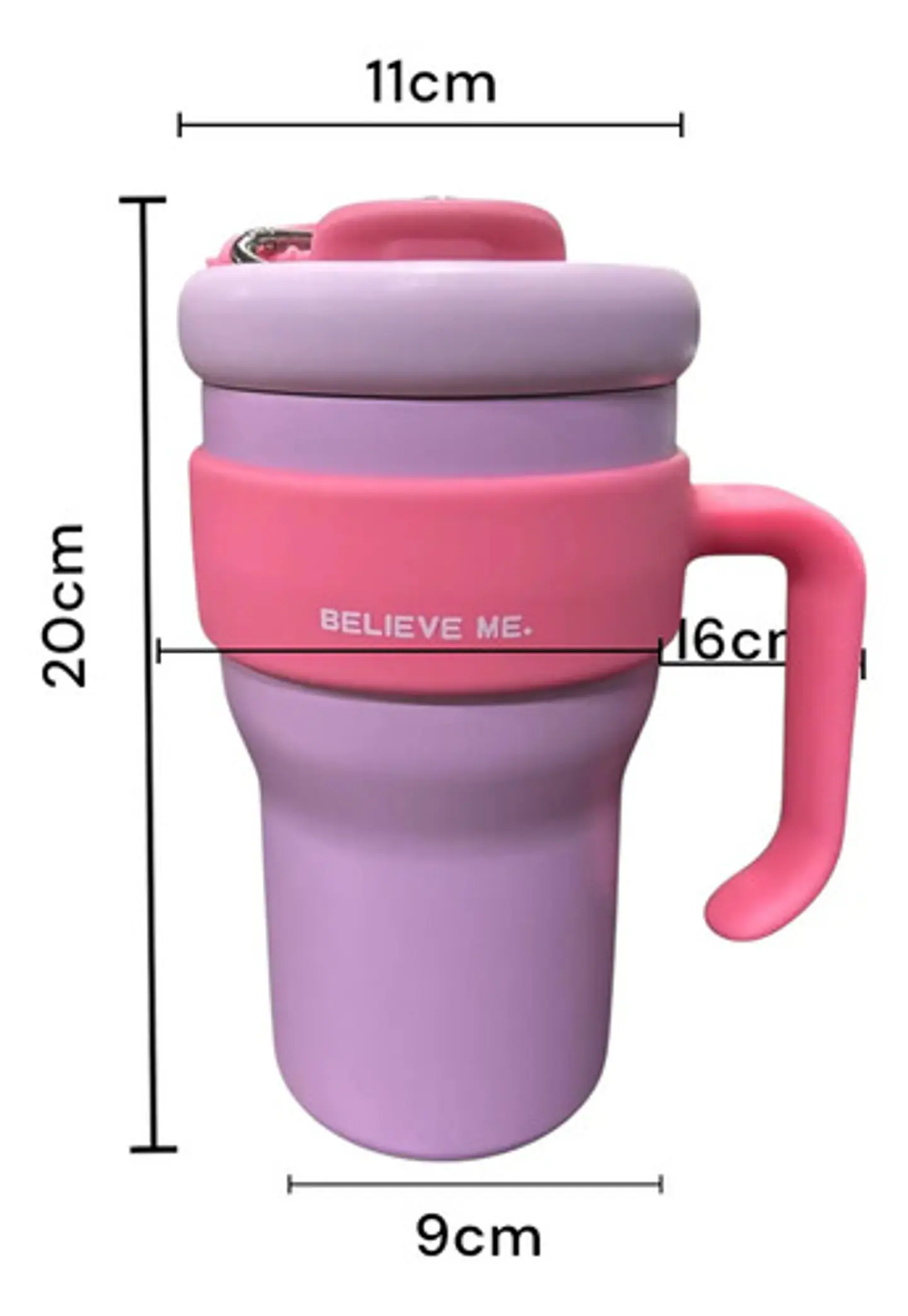 Termo Vaso Con Agarre Botella Térmica Acero Inoxidable 800ml 8