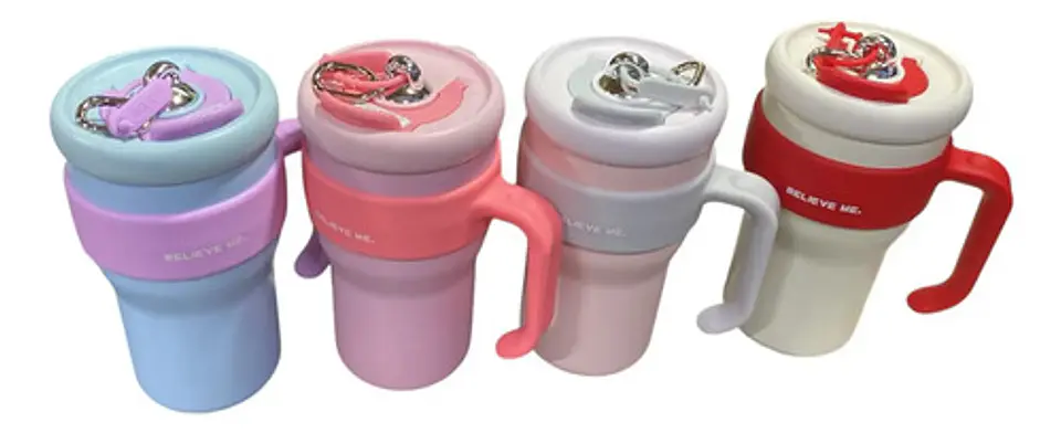 Termo Vaso Con Agarre Botella Térmica Acero Inoxidable 800ml 9