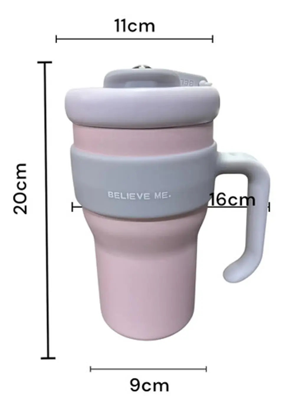 Termo Vaso Con Agarre Botella Térmica Acero Inoxidable 800ml 17