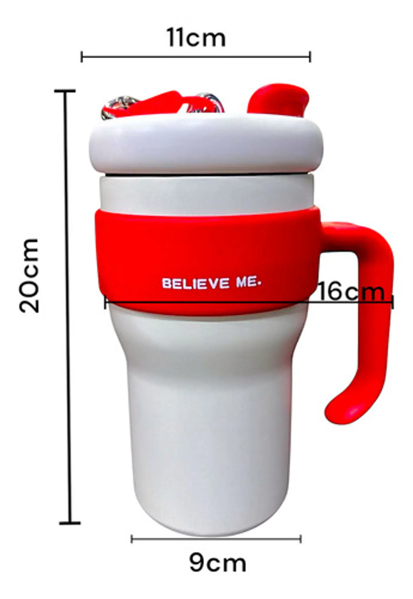 Termo Vaso Con Agarre Botella Térmica Acero Inoxidable 800ml 21