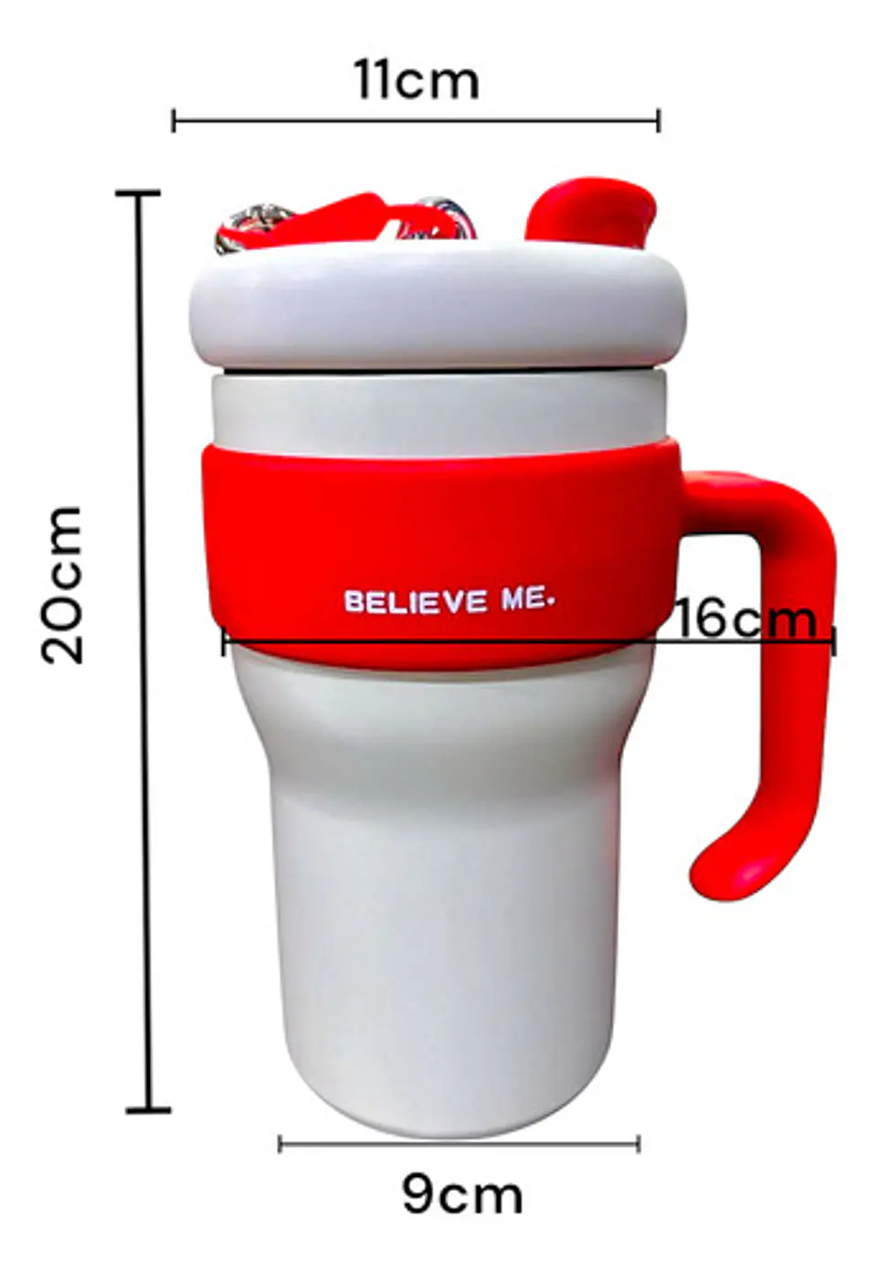 Termo Vaso Con Agarre Botella Térmica Acero Inoxidable 800ml 21