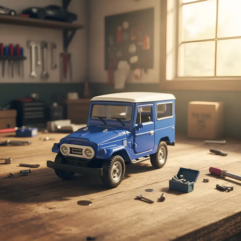 Toyota  Cabinado Luz Y Sonido Fj40 Carro Coleccion 1