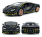 Carro Escala 1:24 Lamborghini Centenario My66 Colección Negro Metal - Miniatura 2
