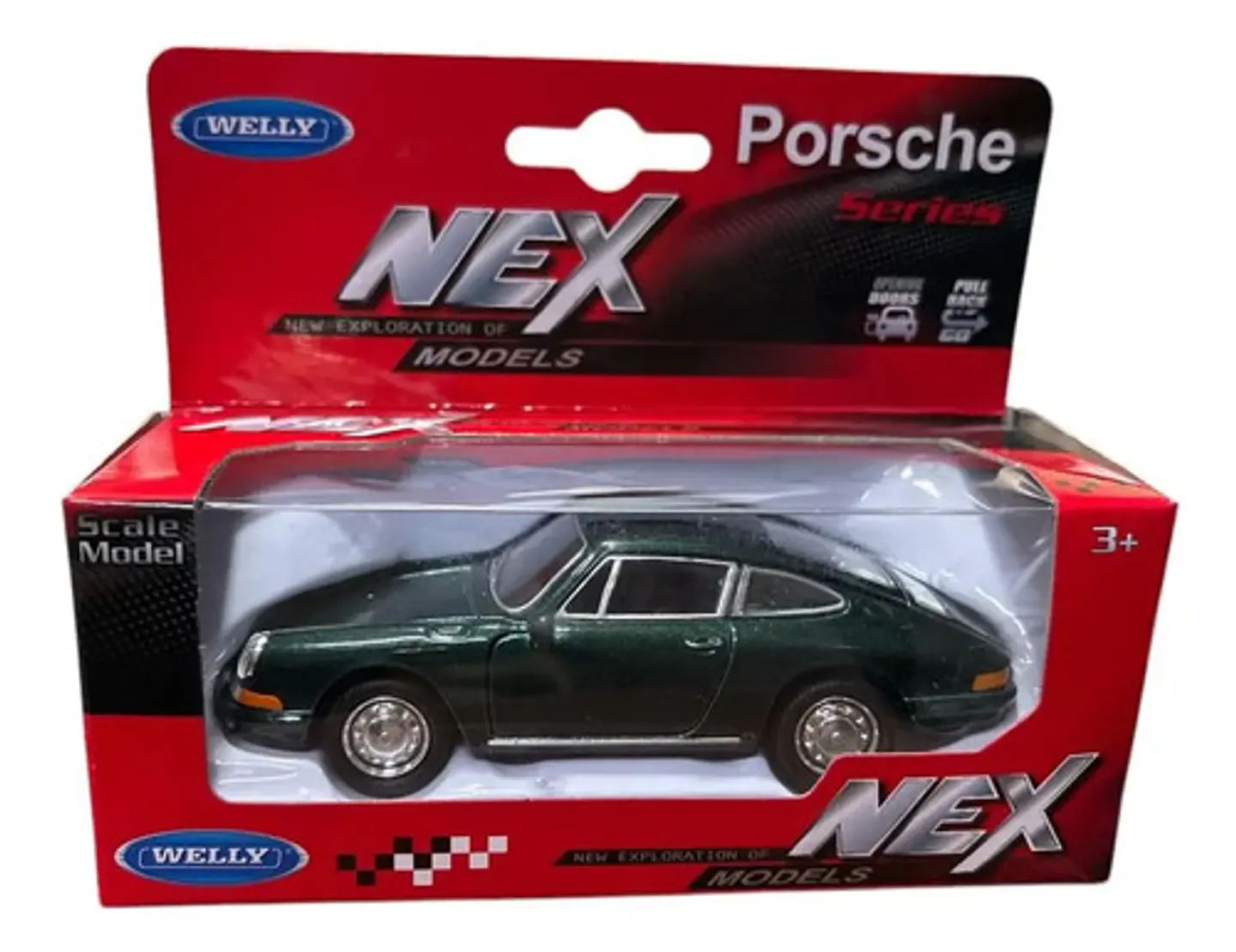 Porsche 911 A Escala, Welly 11 Cm De Largo 2