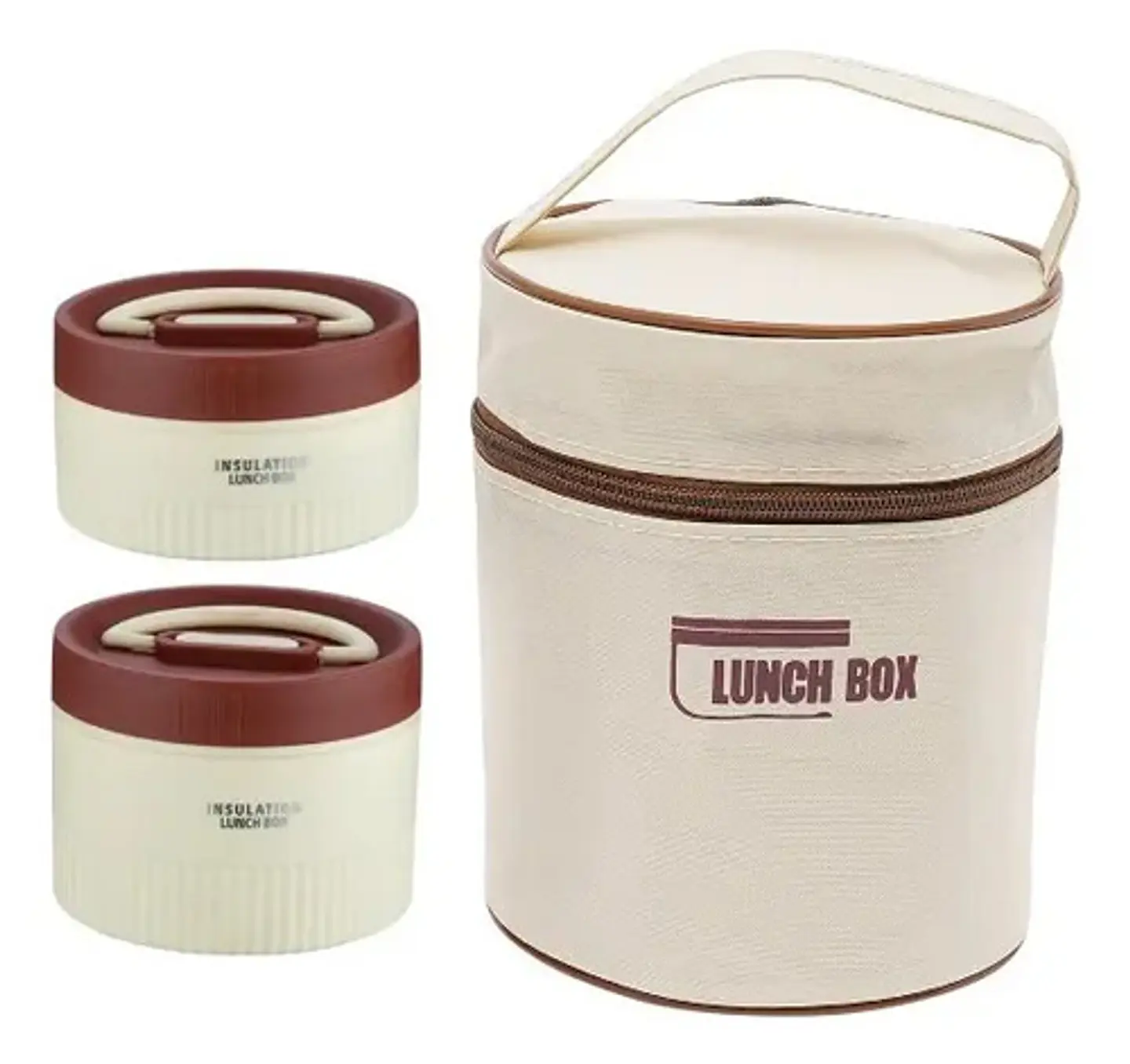 Lonchera Fiambrera De Acero Inoxidable  Apilable 2 Niveles 2