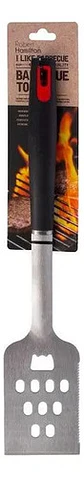 Espátula B&b Con Borde Dentado De Acero Inoxidable Para Asados, 43 Cm Gris - Miniatura 2