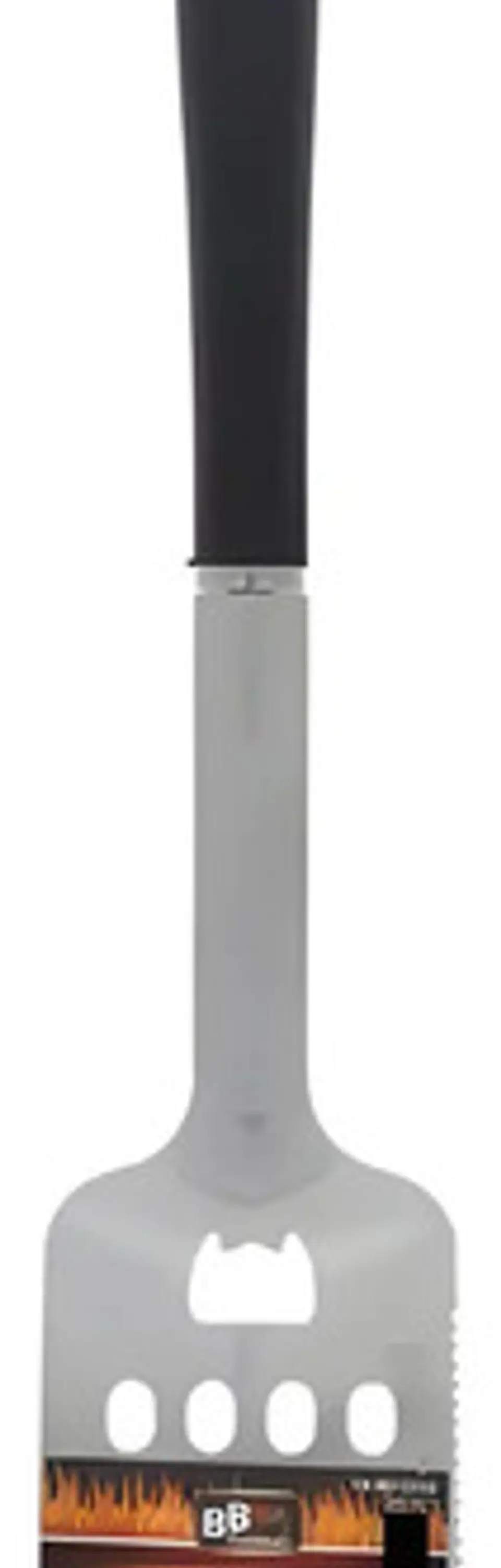 Espátula B&b Con Borde Dentado De Acero Inoxidable Para Asados, 43 Cm Gris 4
