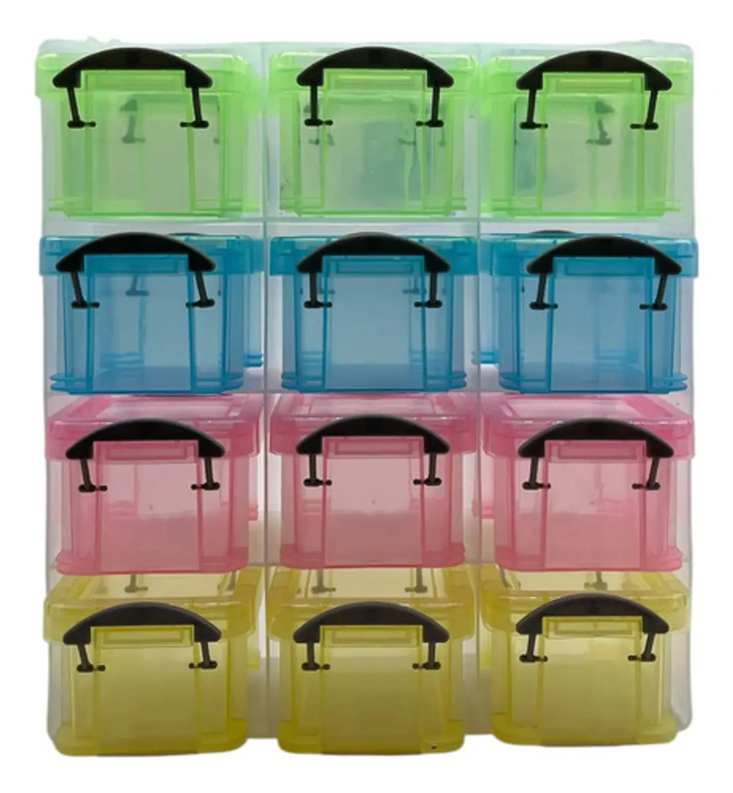 Gavetero Cajonera Plástico Multicolor 4 Niveles Con Tapa Para Oficina 1