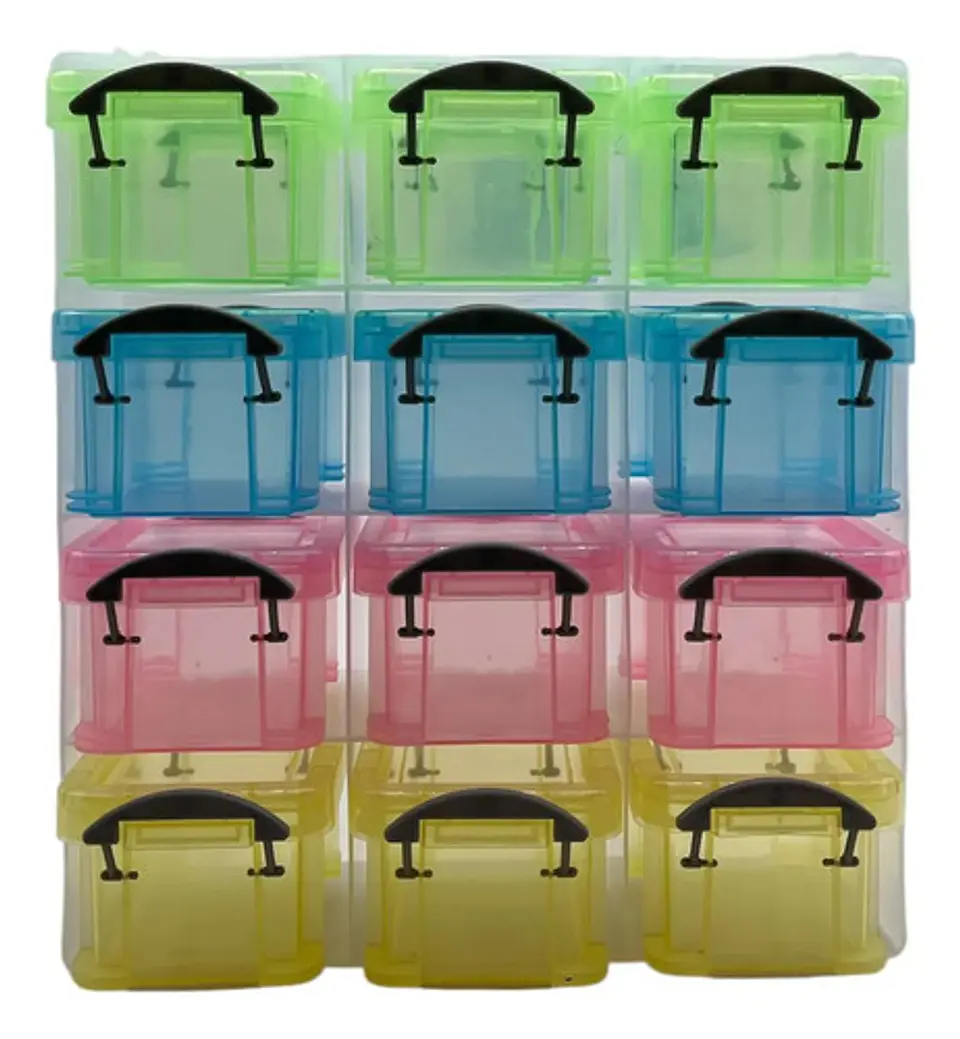 Gavetero Cajonera Plástico Multicolor 4 Niveles Con Tapa Para Oficina 1