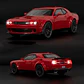 Dodge Challenger Srt Hellcat Redeye Miniatura Metal Car 1/24 - Miniatura 8