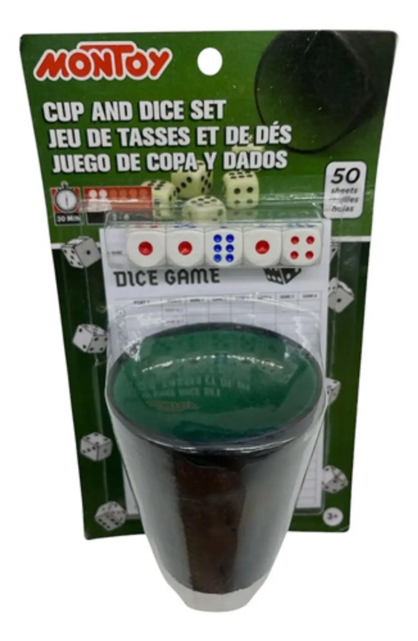 Vaso Para Dados Oficial Cacho Tatuco Didáctico  Poker 1