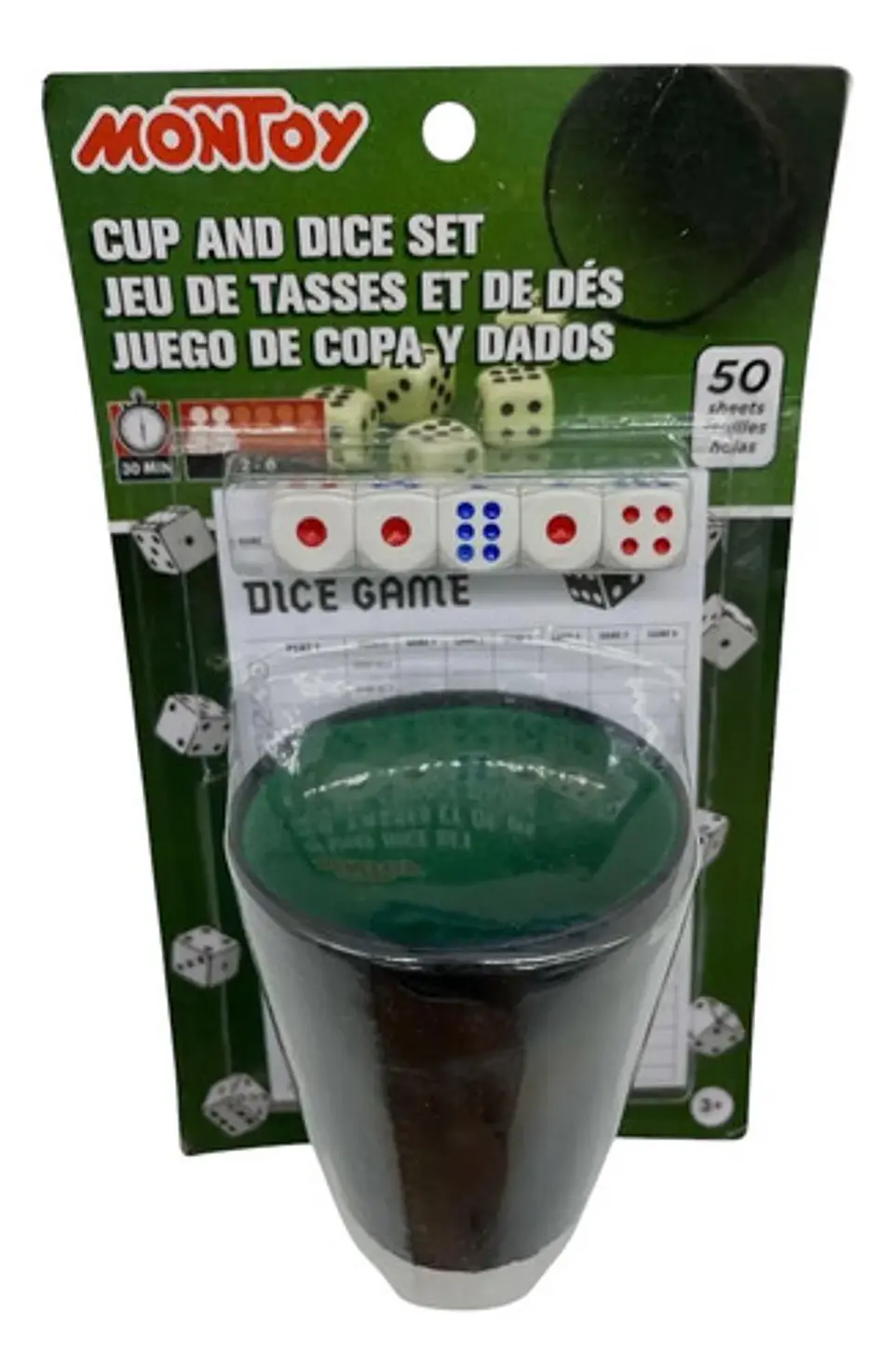 Vaso Para Dados Oficial Cacho Tatuco Didáctico  Poker 1