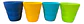 Set 4 Vasos Plásticos Azules Libre Bpa 220 Ml Macro Lavavajillas Azul - Miniatura 1