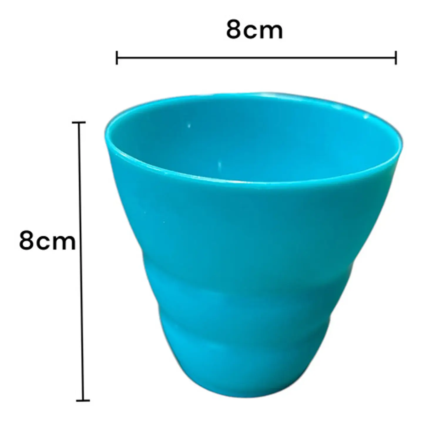 Set 4 Vasos Plásticos Azules Libre Bpa 220 Ml Macro Lavavajillas Azul 2