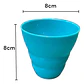 Set 4 Vasos Plásticos Azules Libre Bpa 220 Ml Macro Lavavajillas Azul - Miniatura 2