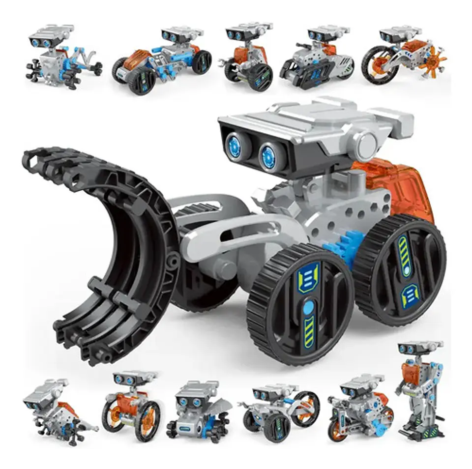 Kit Robótico Educativo Brastoy Robot 12 En 1 De Energía Eléctrica Orange Electric Naranja 2