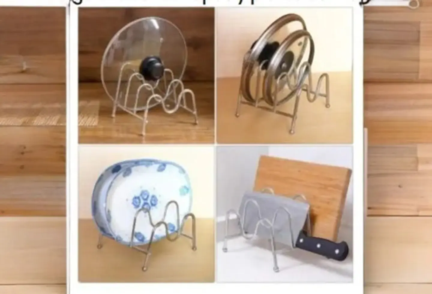 Organizador  Para Tablas, Tapas De Ollas,  Platos 2