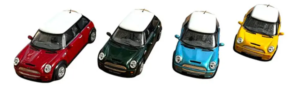 Carrito En Miniatura Mini Cooper  De Metal Con Fricción 2