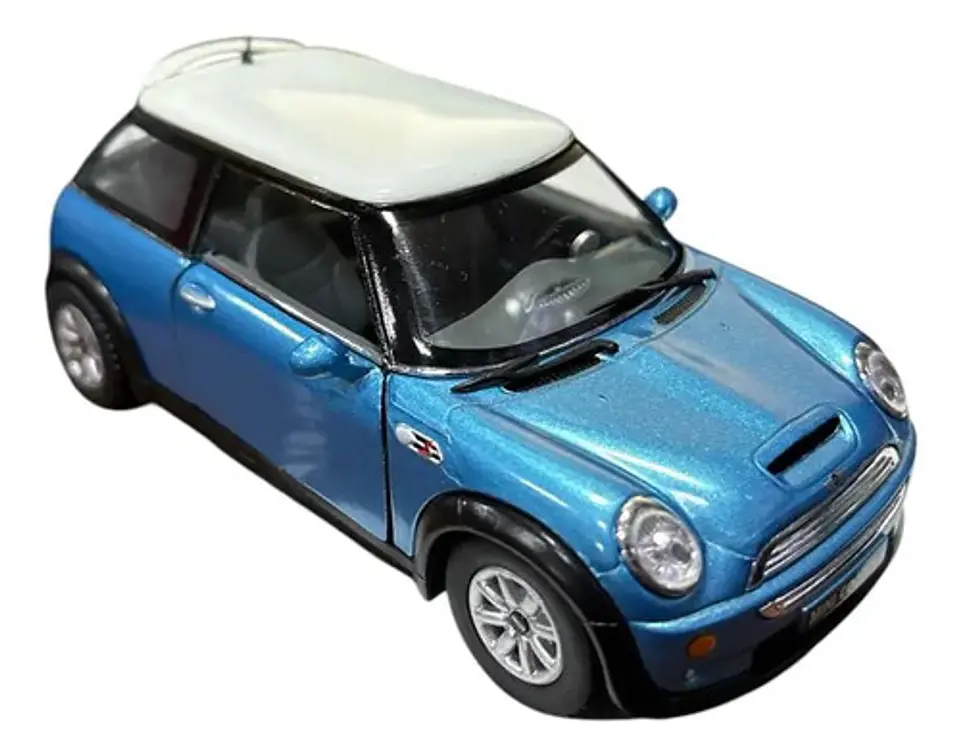 Carrito En Miniatura Mini Cooper  De Metal Con Fricción 6