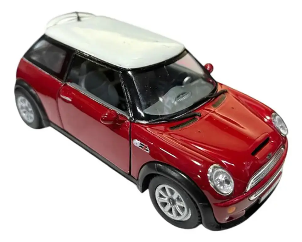 Carrito En Miniatura Mini Cooper  De Metal Con Fricción 21
