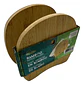 Servilletero Bamboo Boobam Ovalado Amarillo 15x7x13cm Con Compartimientos - Miniatura 1