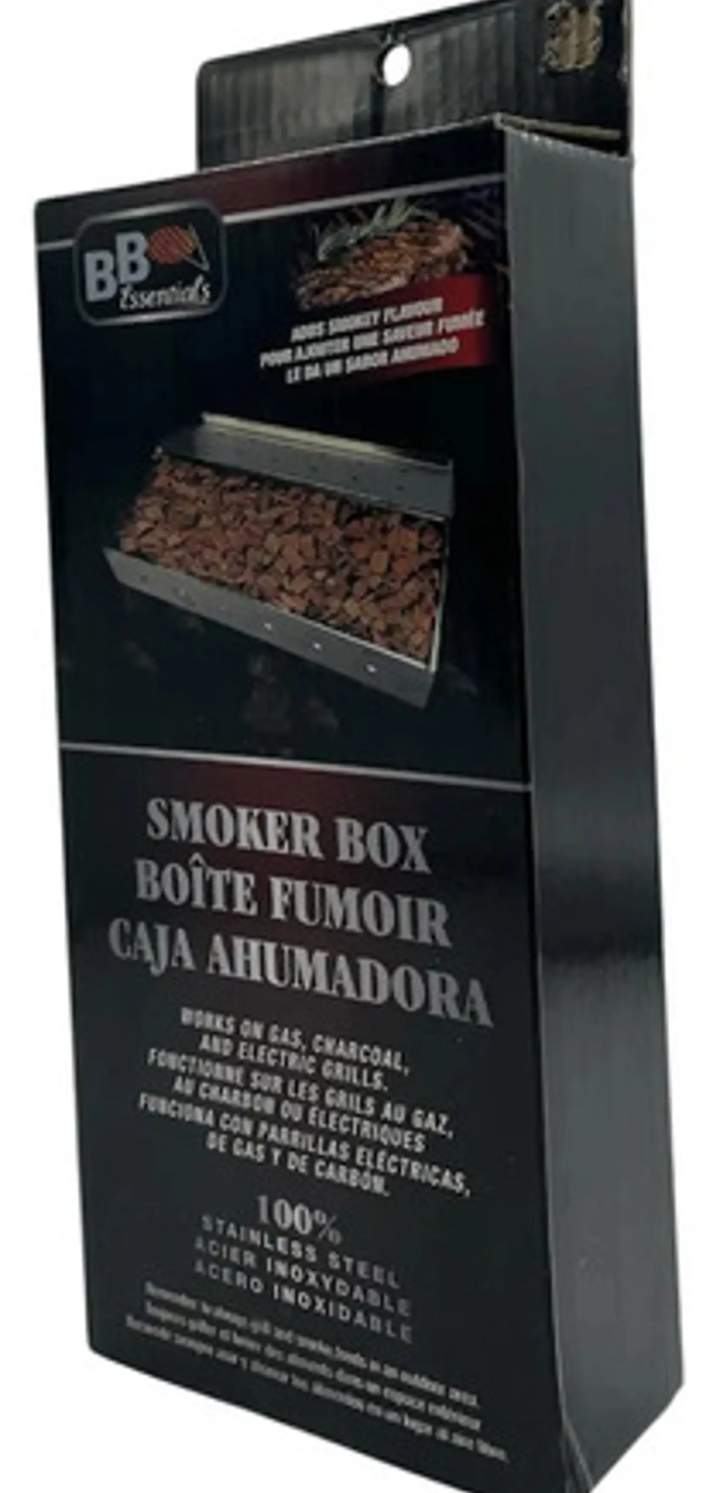 Caja Ahumadora Bbq Essentials Acero Inoxidable Asador Barril Plateado 3