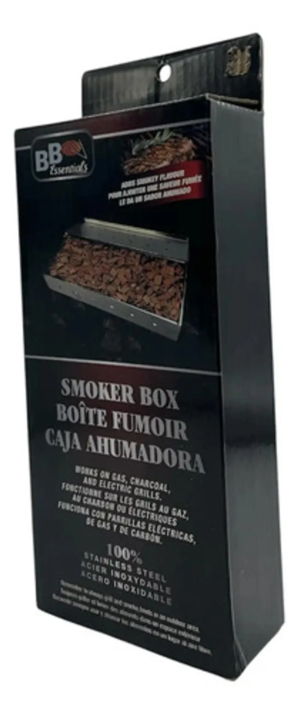 Caja Ahumadora Bbq Essentials Acero Inoxidable Asador Barril Plateado 3