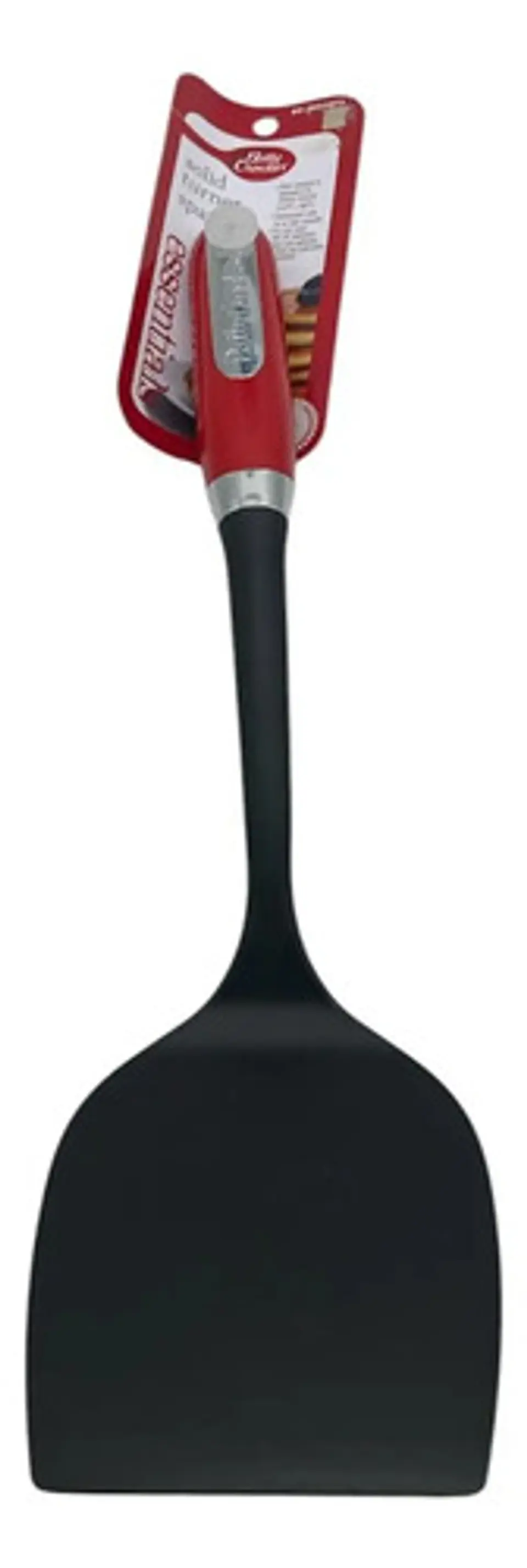 Espátula Pala Betty Crocker Plástico Mango Pasta Negro Rojo Panqueques 40cm Negro Con Rojo 4