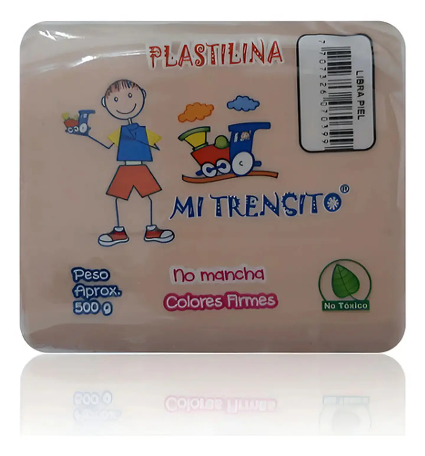 Plastilina Masa Mi Trensito Libra 500g Café Blanco Azul Amarillo Piel 1